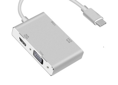 USB C Type C to HDMI VGA DVI USB3.0 Adapter 4in1 